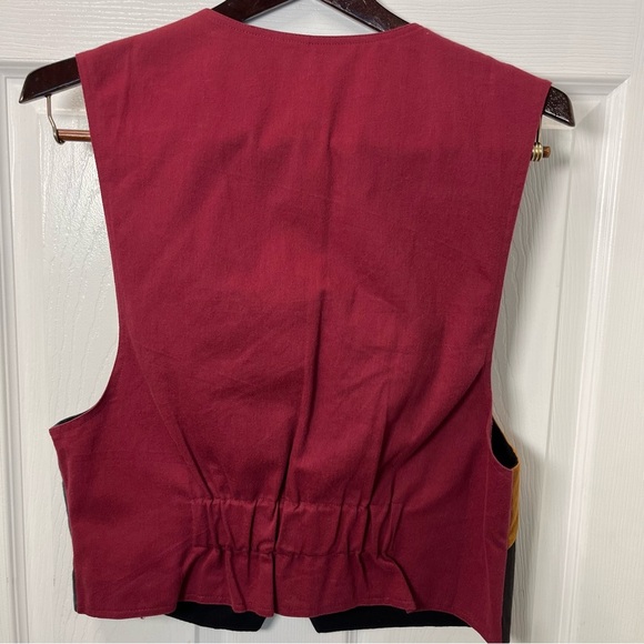 Lilia Smitty Western Attitude Cactus Vest Medium Cotton Studded Cowgirl Texan - Picture 6 of 12